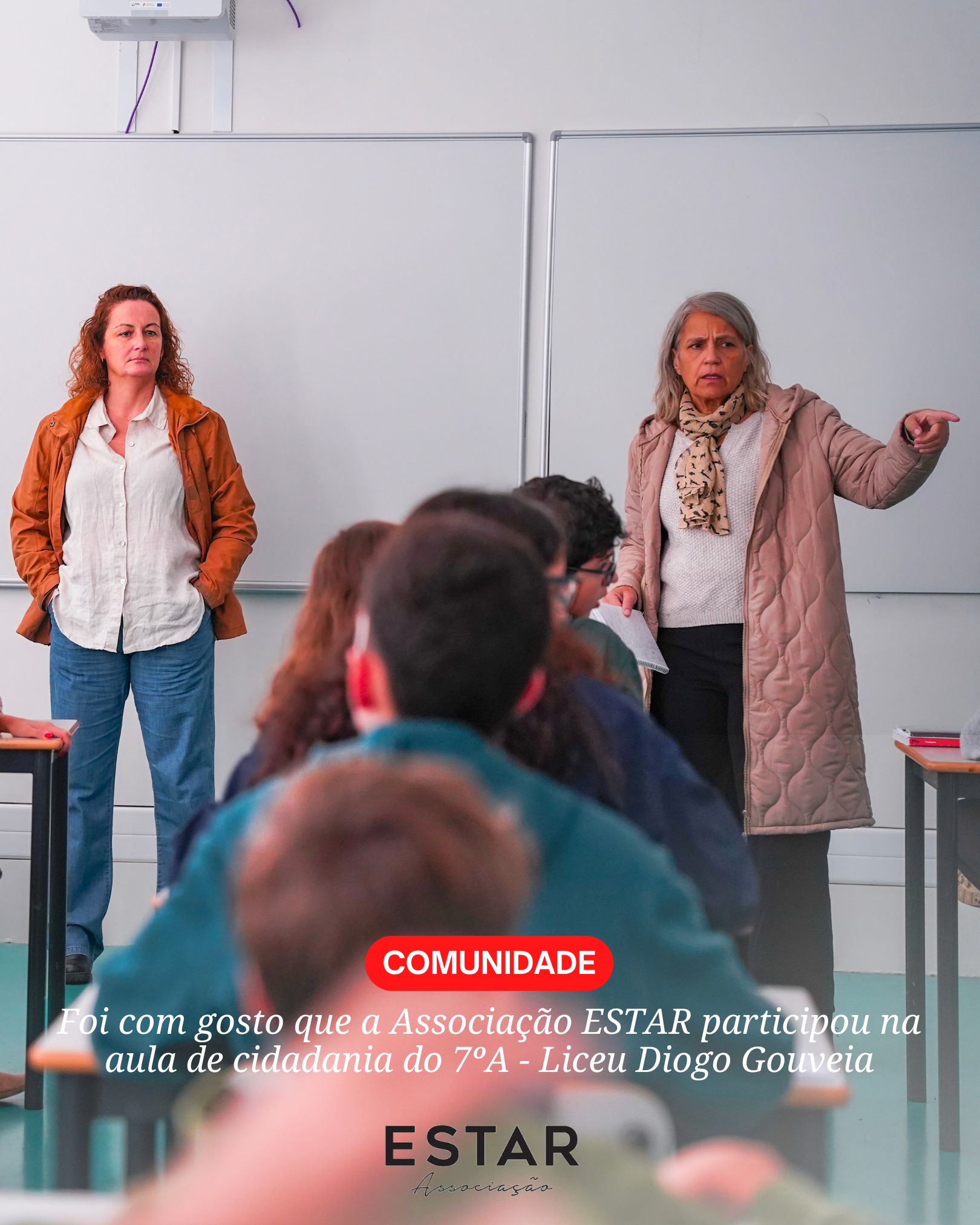 ESTAR: Aula de Cidadania no Liceu Diogo Gouveia