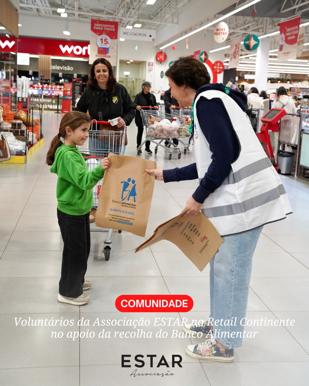 ESTAR: Voluntários no Retail Continente