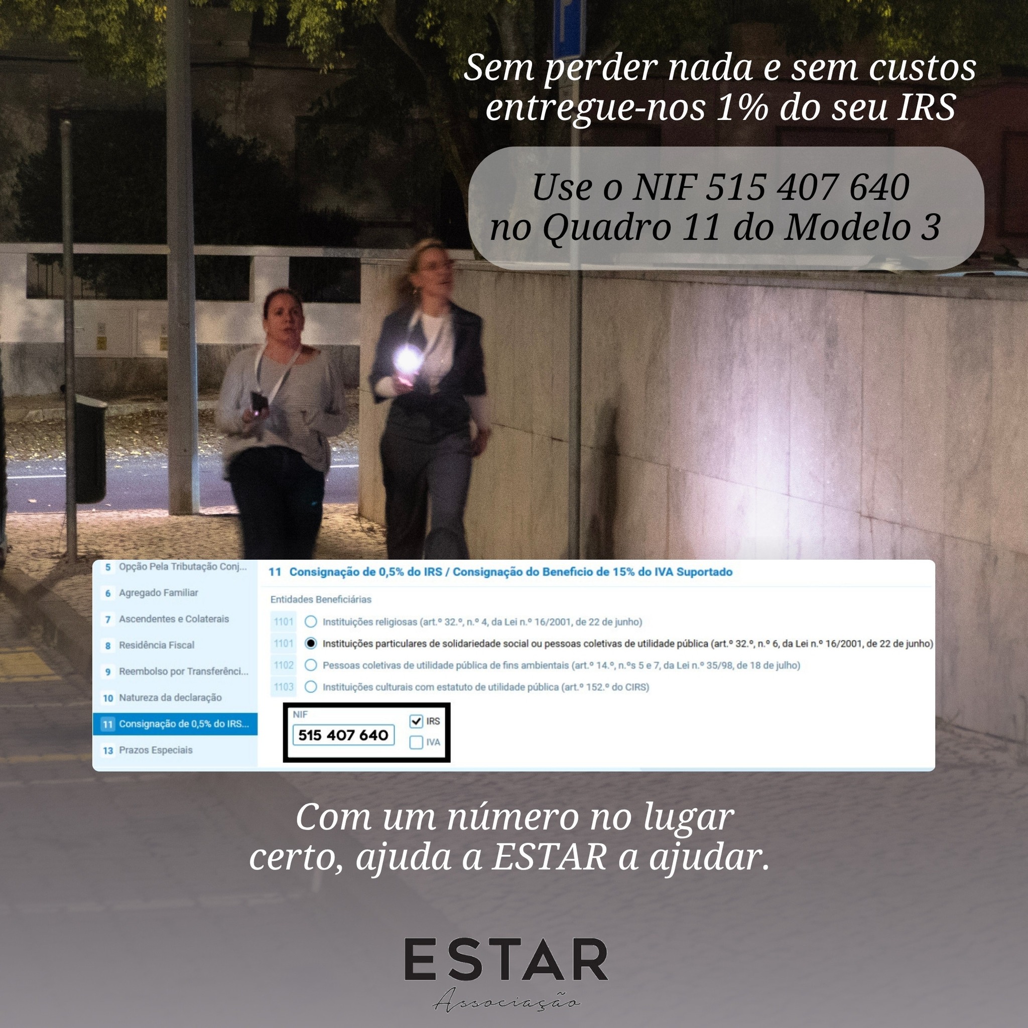 ESTAR: IRS - Com um número no lugar certo, ajuda a ESTAR a ajudar